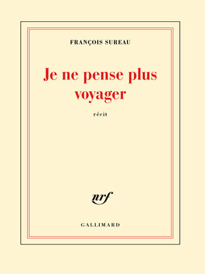 cover image of Je ne pense plus voyager. La mort de Charles de Foucauld